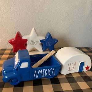 Rae Dunn Truck & Camper Patriotic Set!